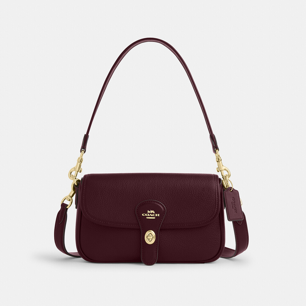 Coach Dark Wine Hadley Shoulder Bag